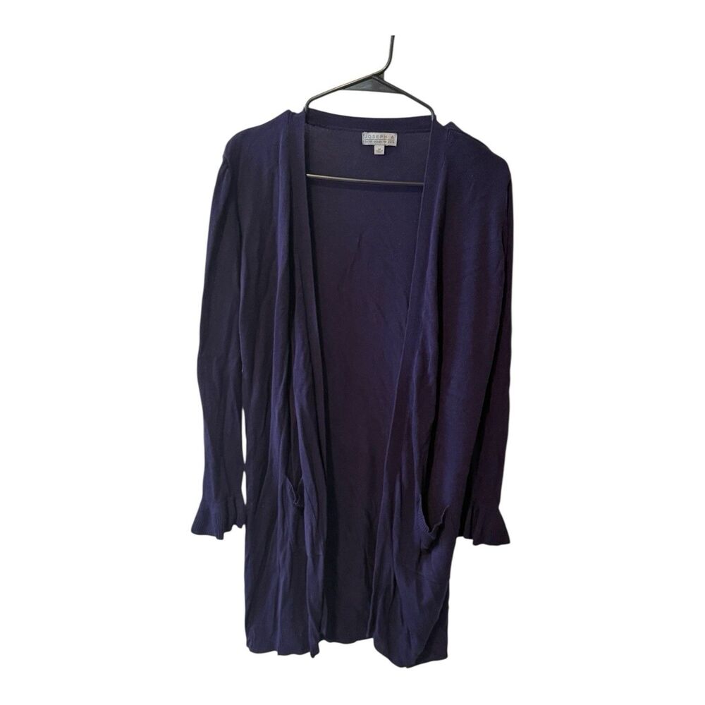 Joseph A Women's Cardigan Sweater Navy Blue Size Medium